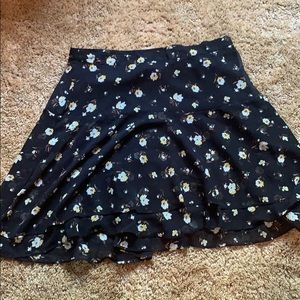 Floral layered skirt